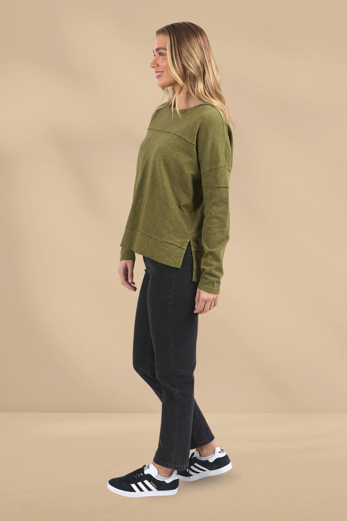 Foxwood Jayne Throw On Top Olive Green From BoxHill