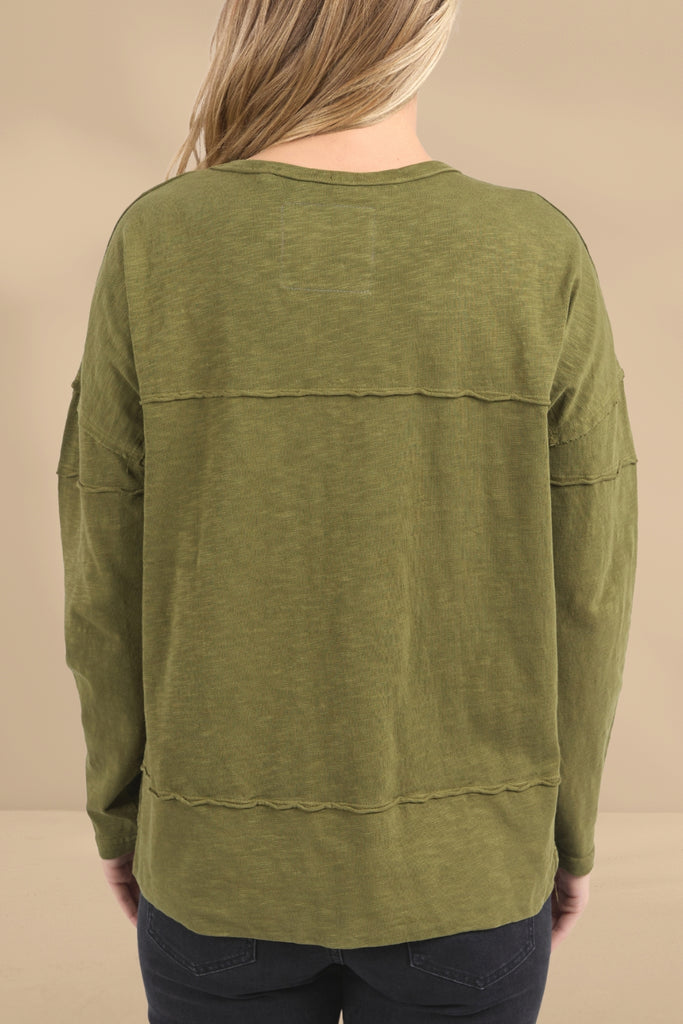 Foxwood Jayne Throw On Top Olive Green From BoxHill