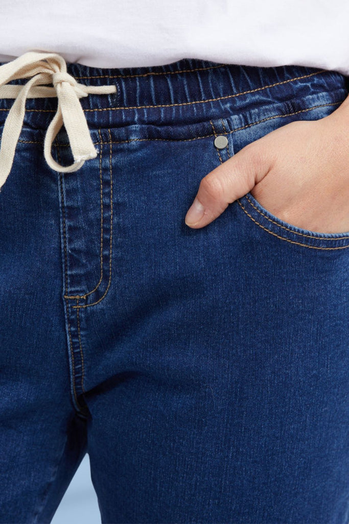 Foxwood Juliette Jogger Jeans Dark Blue From BoxHill