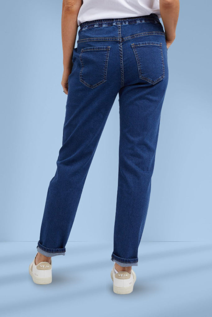 Foxwood Juliette Jogger Jeans Dark Blue From BoxHill