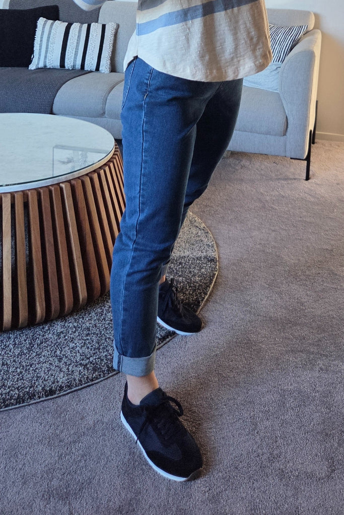 Foxwood Juliette Jogger Jeans Dark Blue From BoxHill