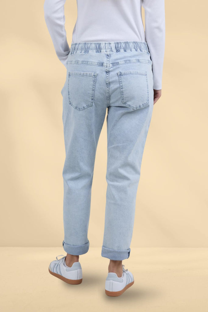 Foxwood Juliette Jogger Jeans Vintage Pale Blue From BoxHill