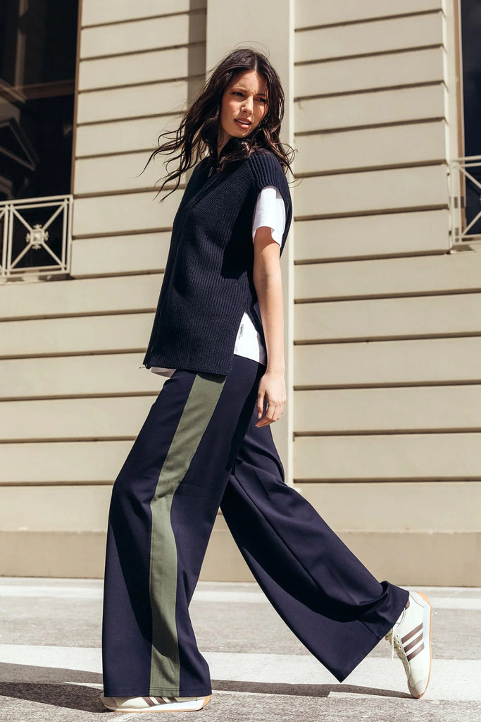 Foxwood Juno Pants Navy With Green From BoxHill