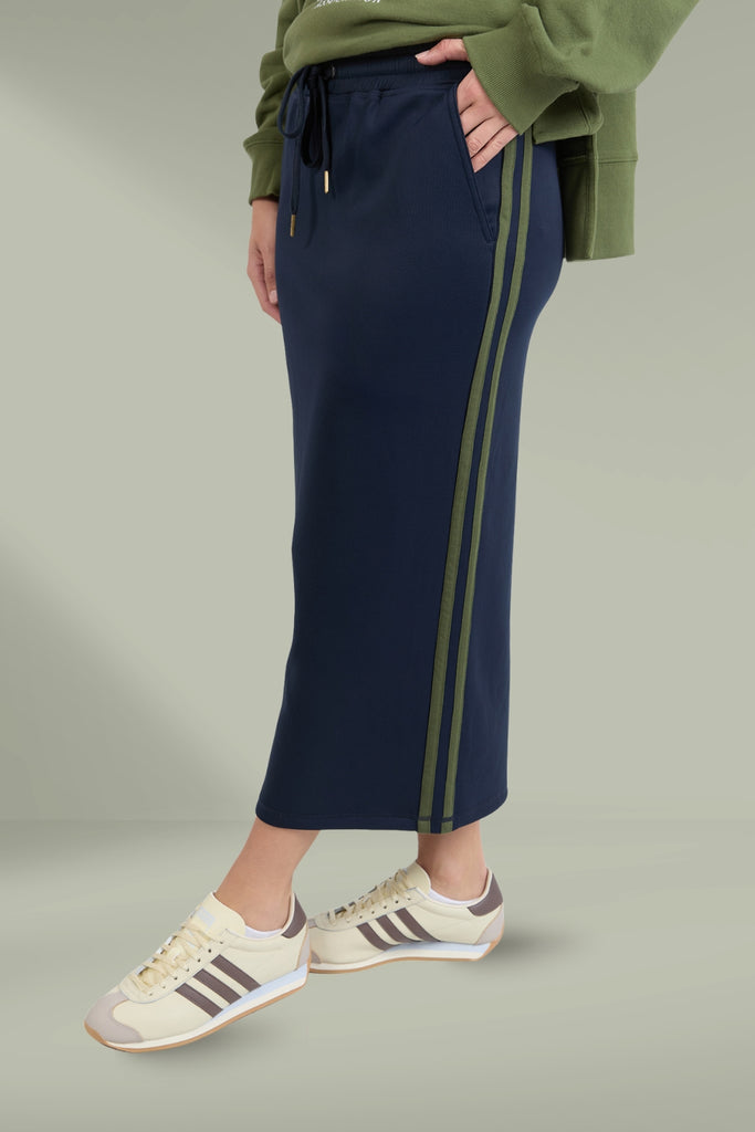 Foxwood Juno Skirt Navy With Green From BoxHill