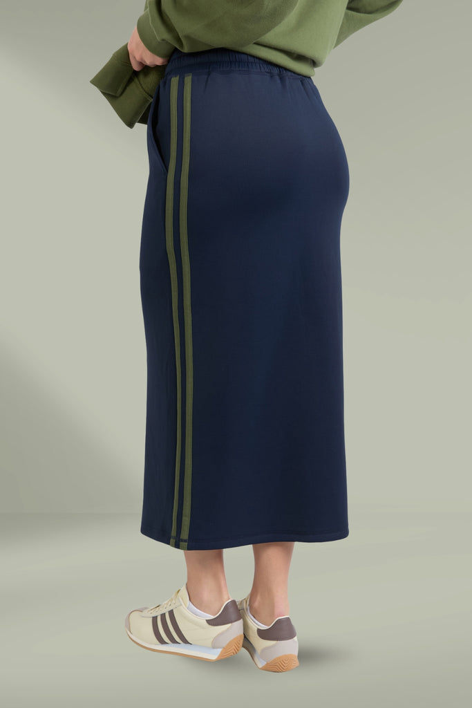 Foxwood Juno Skirt Navy With Green From BoxHill