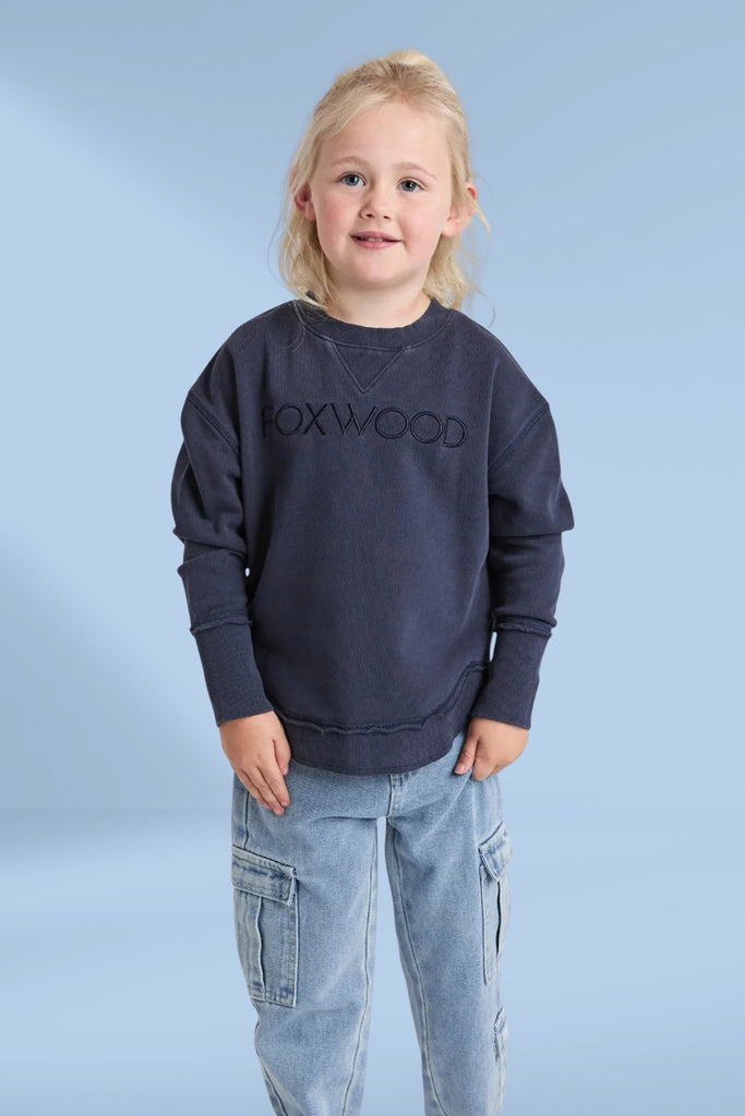 Foxwood Kids Simplified Crew Navy From BoxHill
