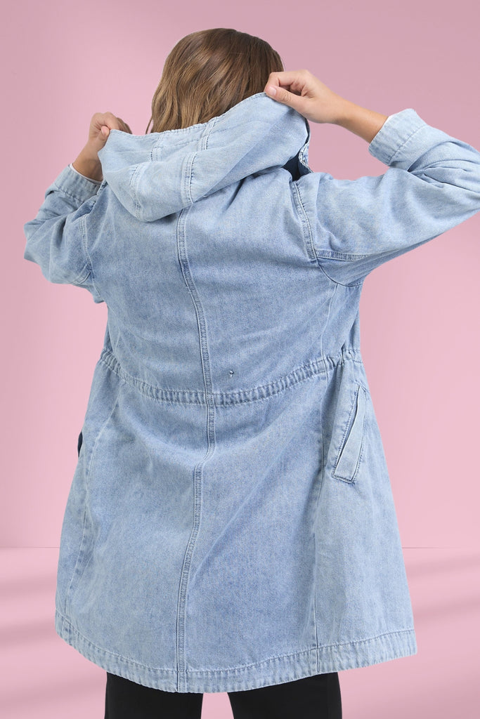 Foxwood Kingston Longline Anorak Light Blue From BoxHill