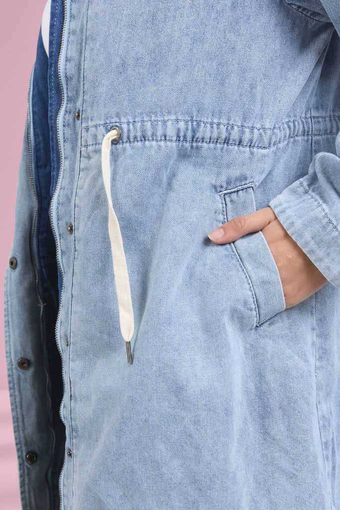 Foxwood Kingston Longline Anorak Light Blue From BoxHill