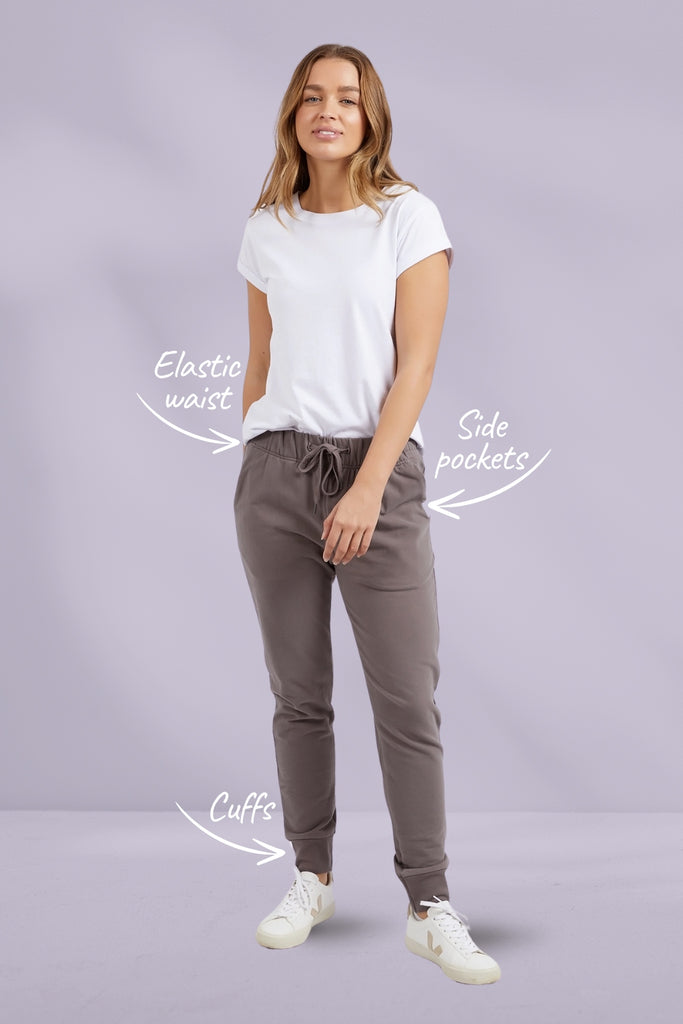 Foxwood Lazy Days Pants Stone Grey From BoxHill