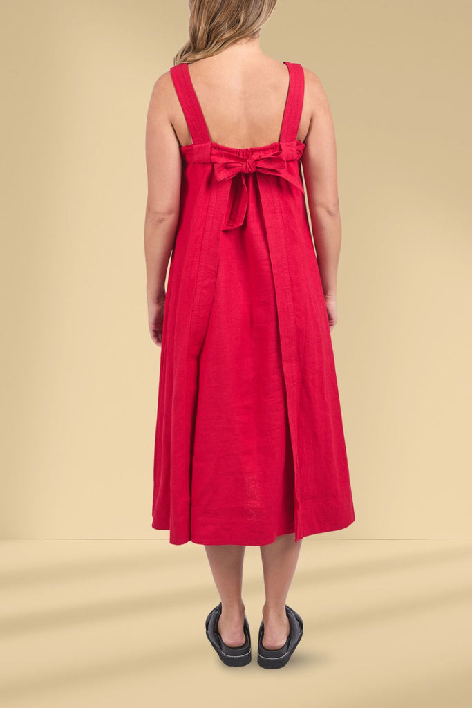 Foxwood Lourdes Dress Crimson From BoxHill