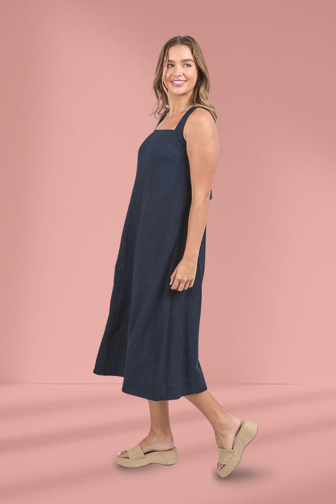 Foxwood Lourdes Dress Navy From BoxHill