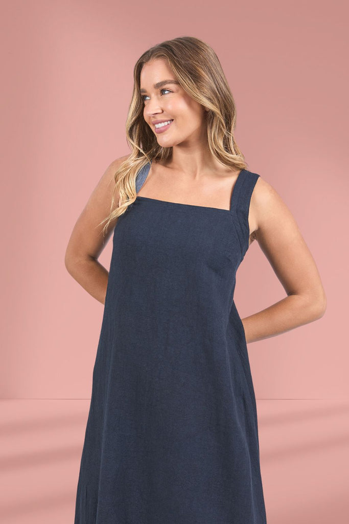 Foxwood Lourdes Dress Navy From BoxHill