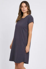 Foxwood Manly Tee Dress Coal From BoxHill