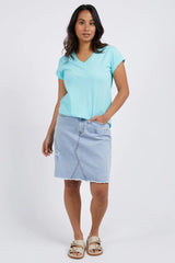 Foxwood Manly Vee Tee Light Blue From BoxHill