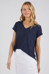 Foxwood Manly Vee Tee Navy From BoxHill