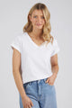 Foxwood Manly Vee Tee White From BoxHill