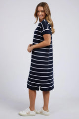 Foxwood Margot Stripe Knit Dress Navy and White Stripe From BoxHill