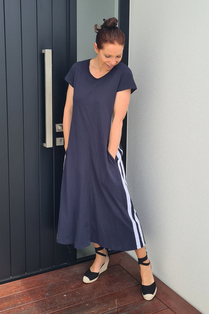 PRE-ORDER Foxwood Recovery Dress Navy From BoxHill