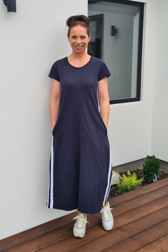 PRE-ORDER Foxwood Recovery Dress Navy From BoxHill