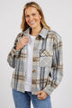 Foxwood Rhodes Check Jacket Blue and Vintage White From BoxHill