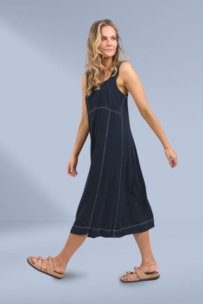 Foxwood Sage Dress Dark Sapphire From BoxHill