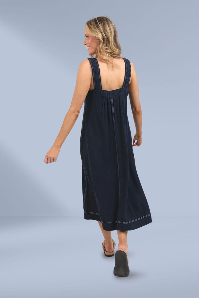 Foxwood Sage Dress Dark Sapphire From BoxHill