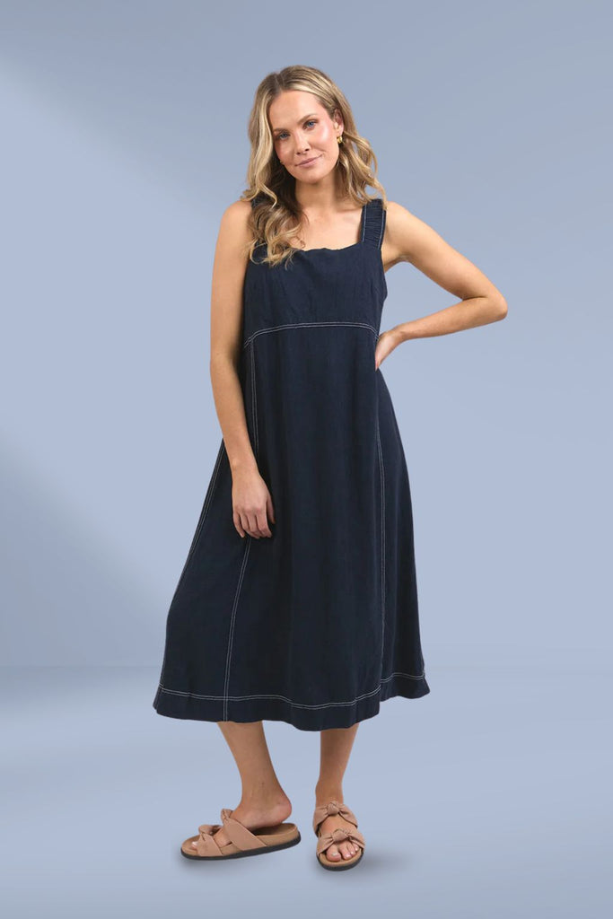 Foxwood Sage Dress Dark Sapphire From BoxHill