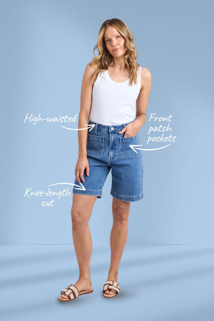 Foxwood Sarah Shorts Light Blue From BoxHill