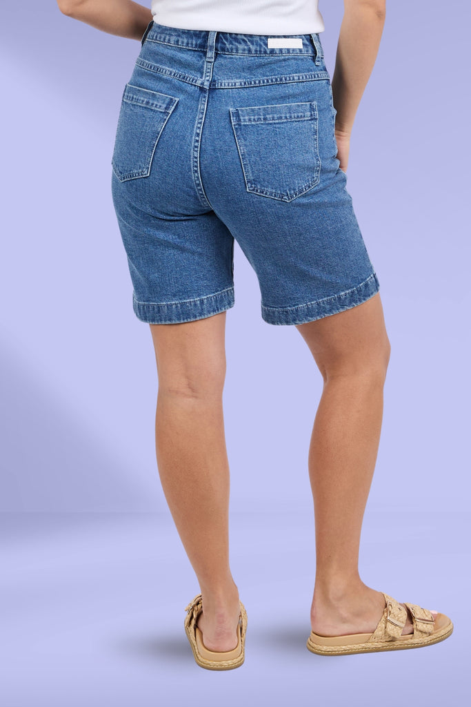 Foxwood Sarah Shorts Mid Blue From BoxHill