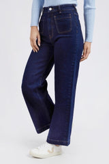 Foxwood Sarah Wide Leg Jeans Indigo Denim From BoxHill