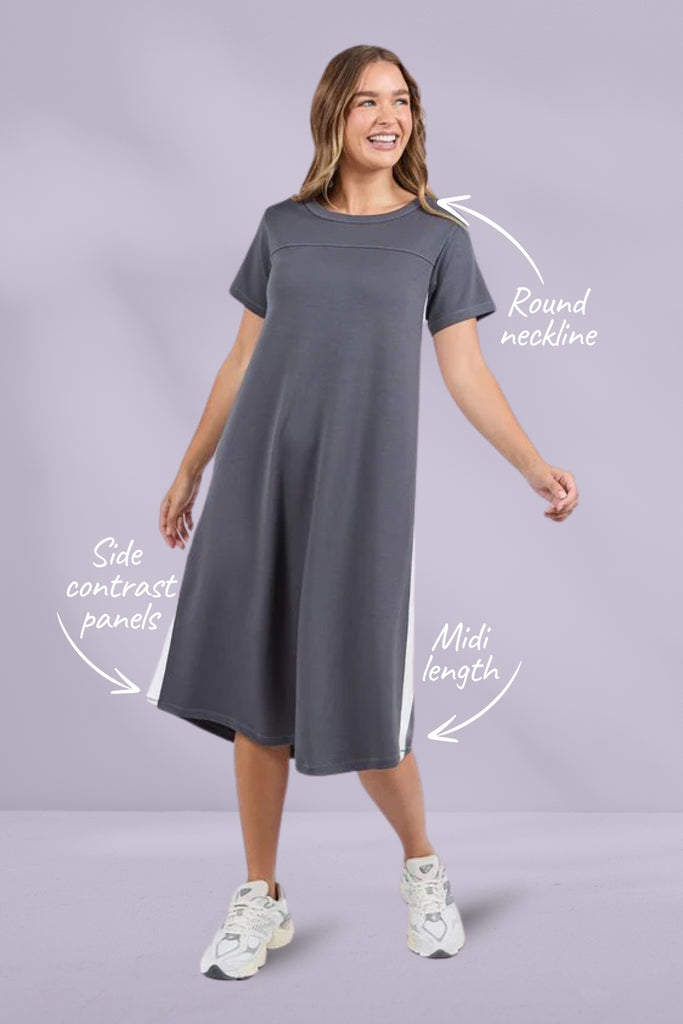 Foxwood Seattle Dress Charcoal From BoxHill