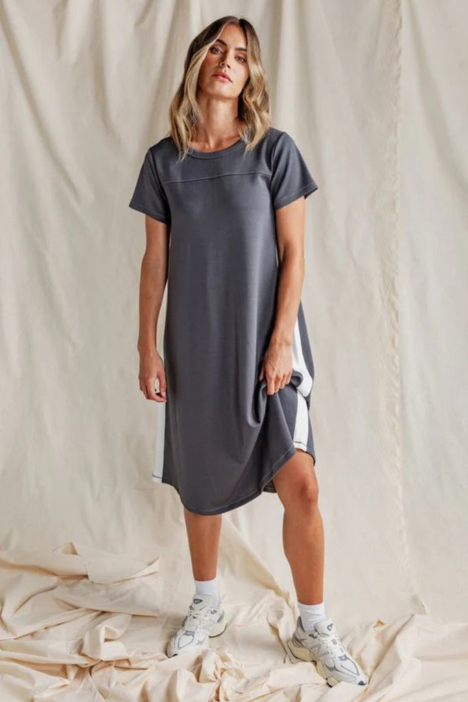 Foxwood Seattle Dress Charcoal From BoxHill