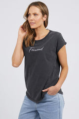 Foxwood Signature Tee Black From BoxHill