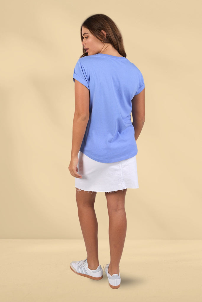 Foxwood Signature Tee Neon Blue From BoxHill