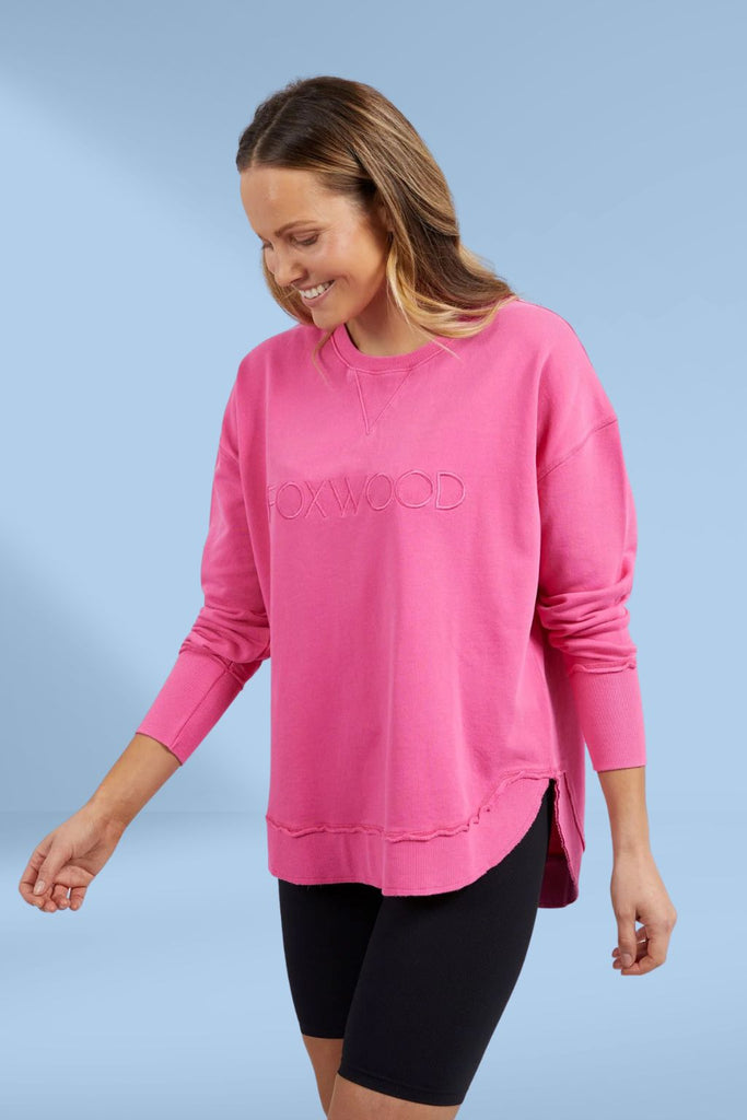 Foxwood Simplified Crew Bright Pink From BoxHill