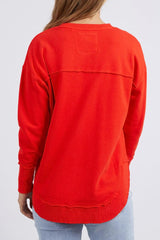 Foxwood Simplified Crew Bright Red From BoxHill