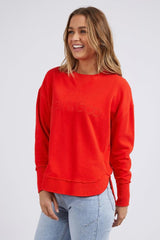 Foxwood Simplified Crew Bright Red From BoxHill