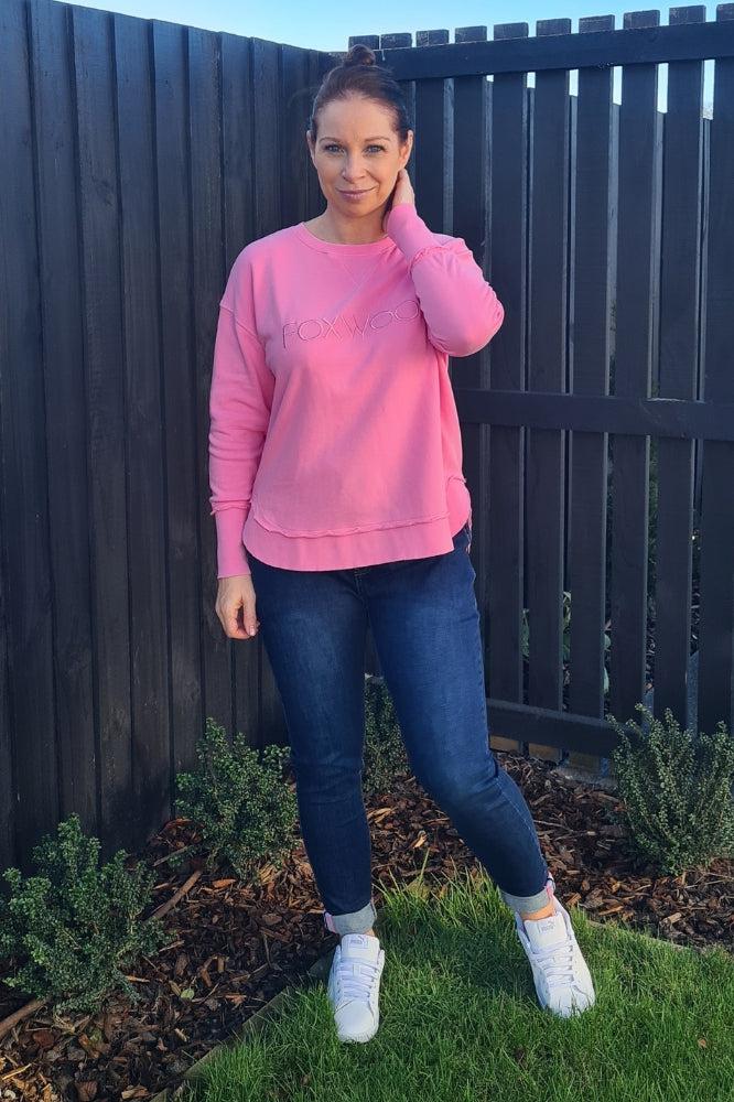 Foxwood Simplified Crew Bubblegum Pink From BoxHill