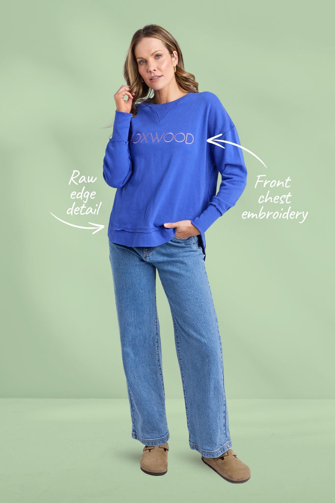 Foxwood Simplified Metallic Crew Blue From BoxHill