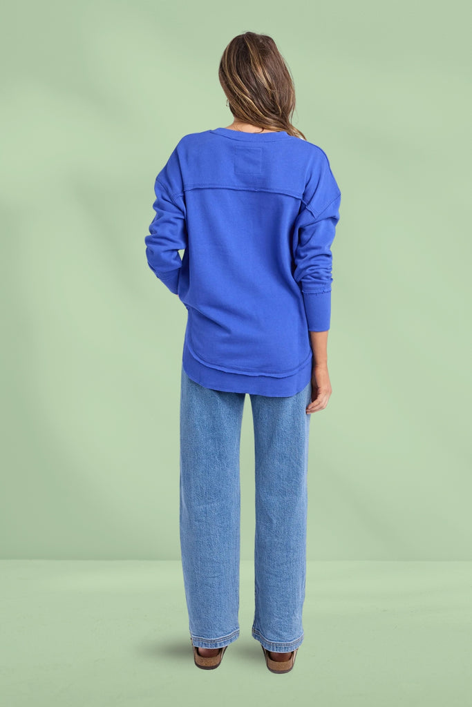 Foxwood Simplified Metallic Crew Blue From BoxHill