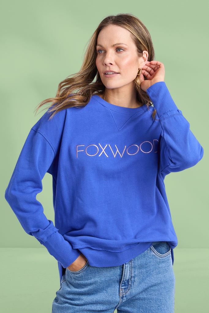 Foxwood Simplified Metallic Crew Blue From BoxHill