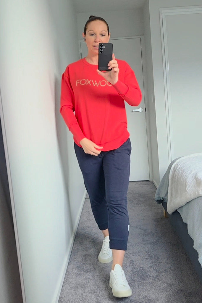 Foxwood Simplified Metallic Crew Red From BoxHill