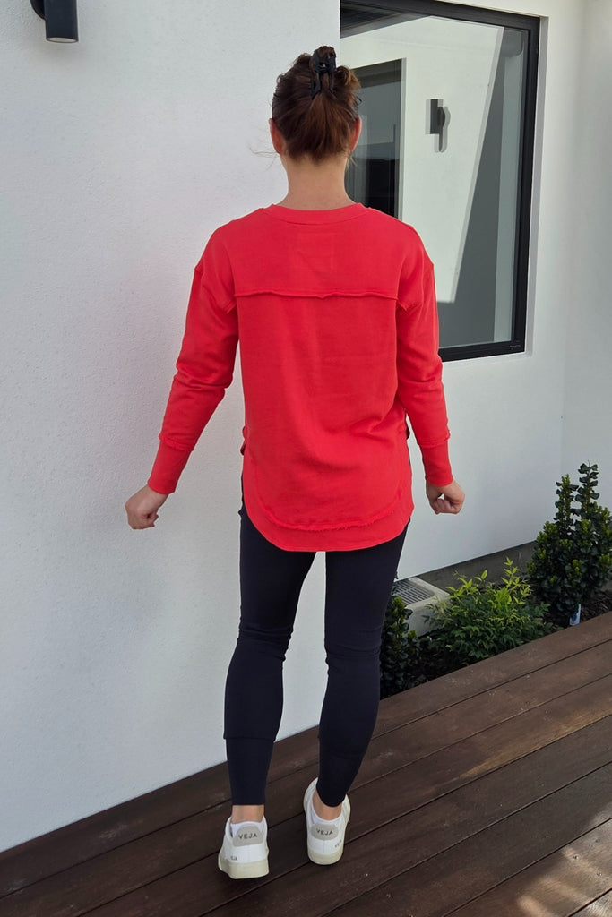 Foxwood Simplified Metallic Crew Red From BoxHill