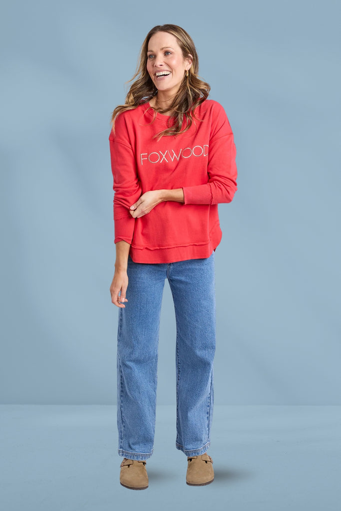 Foxwood Simplified Metallic Crew Red From BoxHill