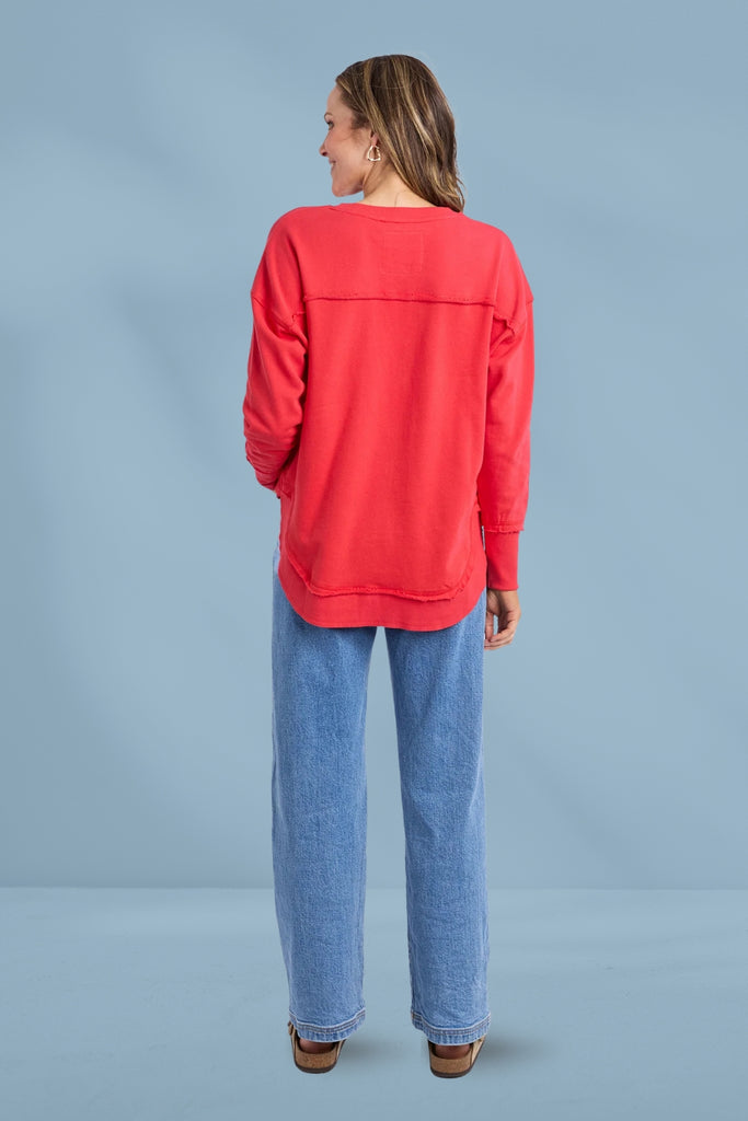 Foxwood Simplified Metallic Crew Red From BoxHill