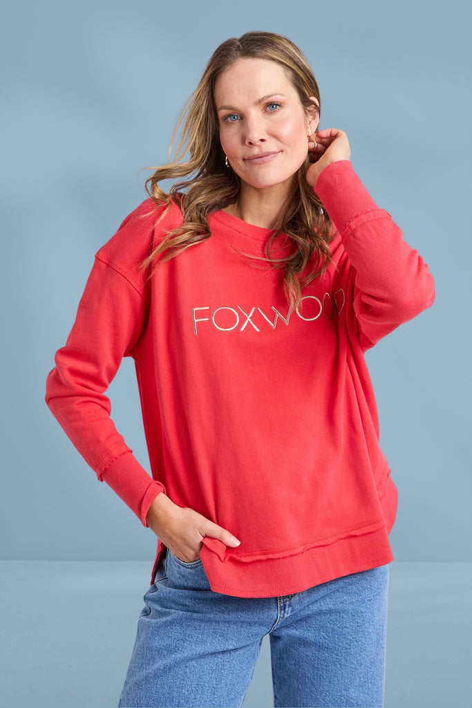 Foxwood Simplified Metallic Crew Red From BoxHill