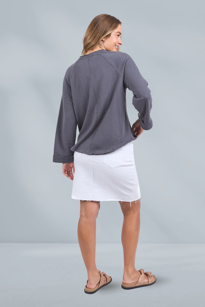 Foxwood Spencer Crew Charcoal From BoxHill