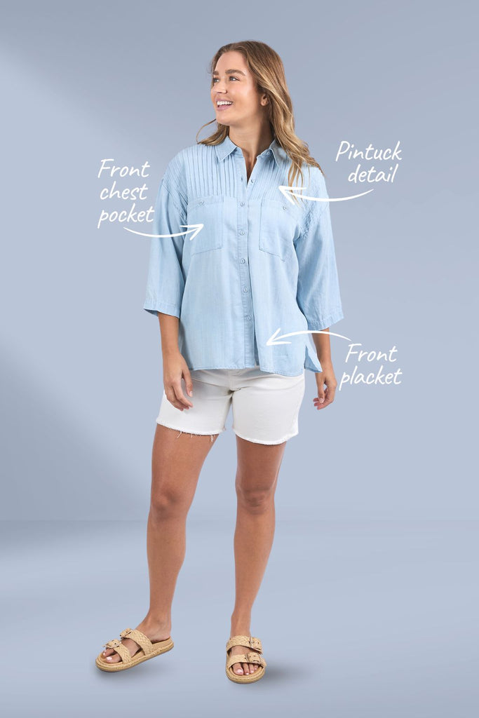 Foxwood Spire Shirt Light Blue From BoxHill