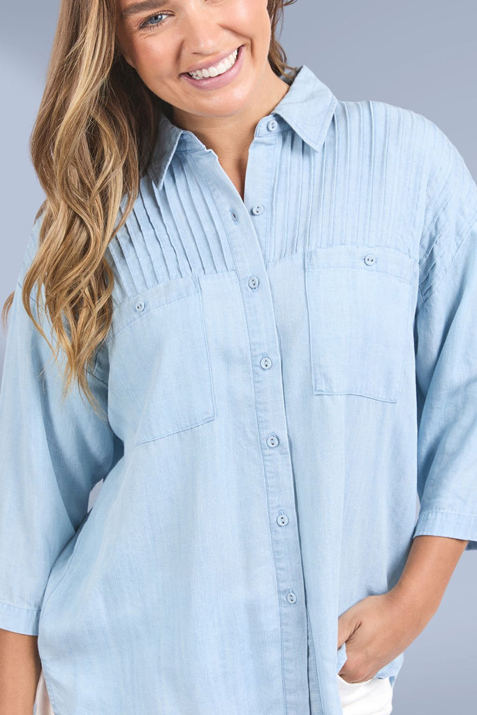 Foxwood Spire Shirt Light Blue From BoxHill