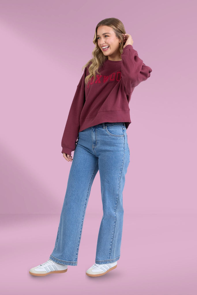 Foxwood Sunday Crew Berry From BoxHill